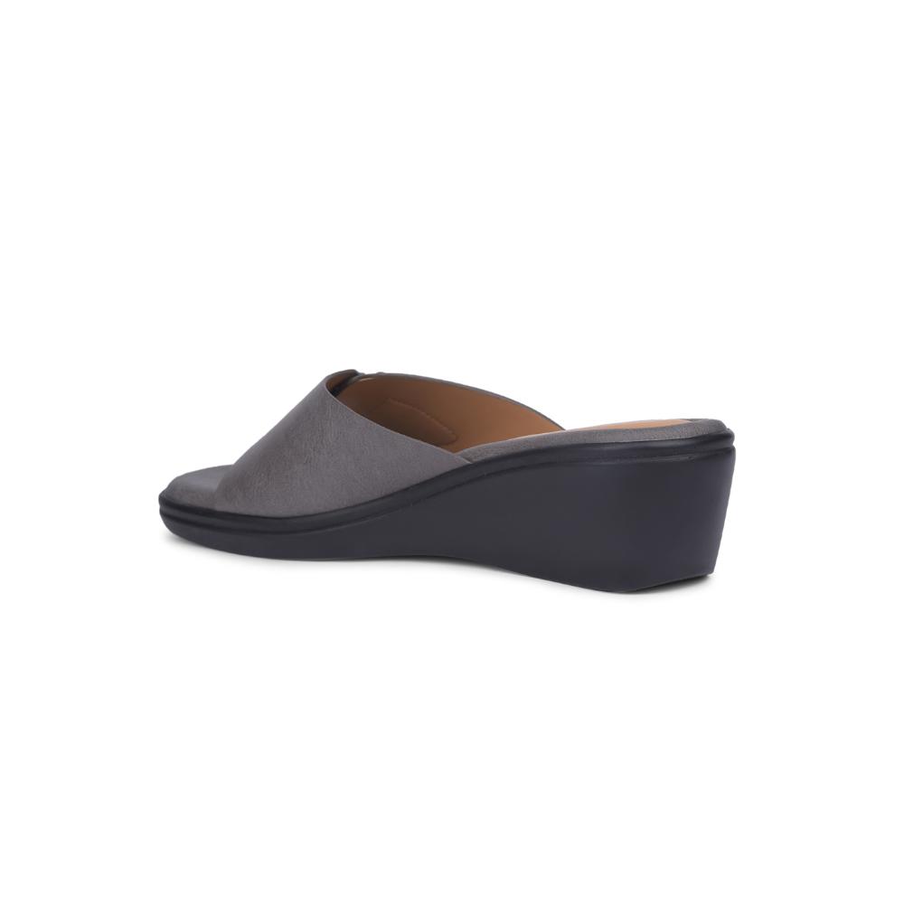 Healers By Liberty Women LDF-21 D. Grey  Wedges Casual Slippers