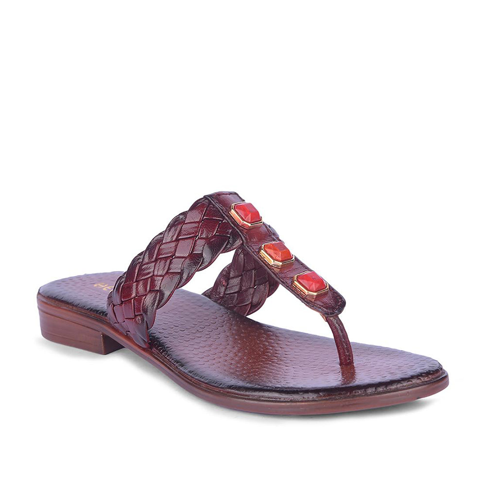 Healers Fashion Cherry Ethnic Slipper For Women TLO-53 By Liberty