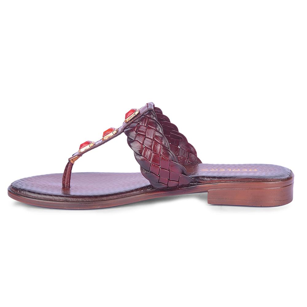 Healers Fashion Cherry Ethnic Slipper For Women TLO-53 By Liberty