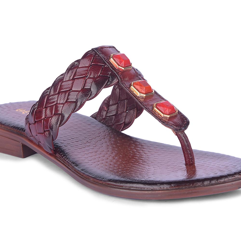 Healers Fashion Cherry Ethnic Slipper For Women TLO-53 By Liberty