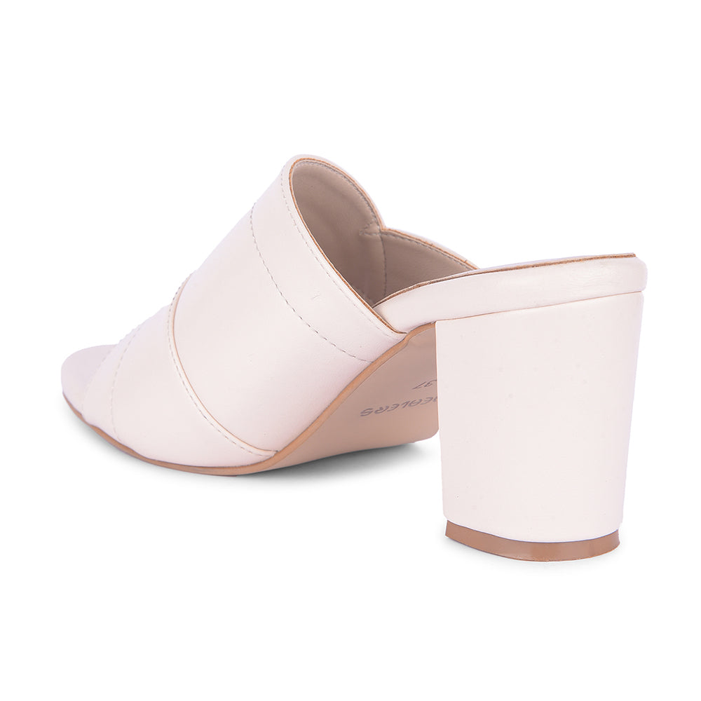 Healers Cream Block Heels For Women LSF-4 By Liberty