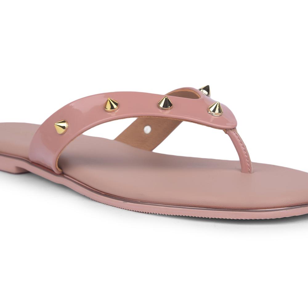 Senorita Casual Peach Flat Slippers For Women STY-48E By Liberty