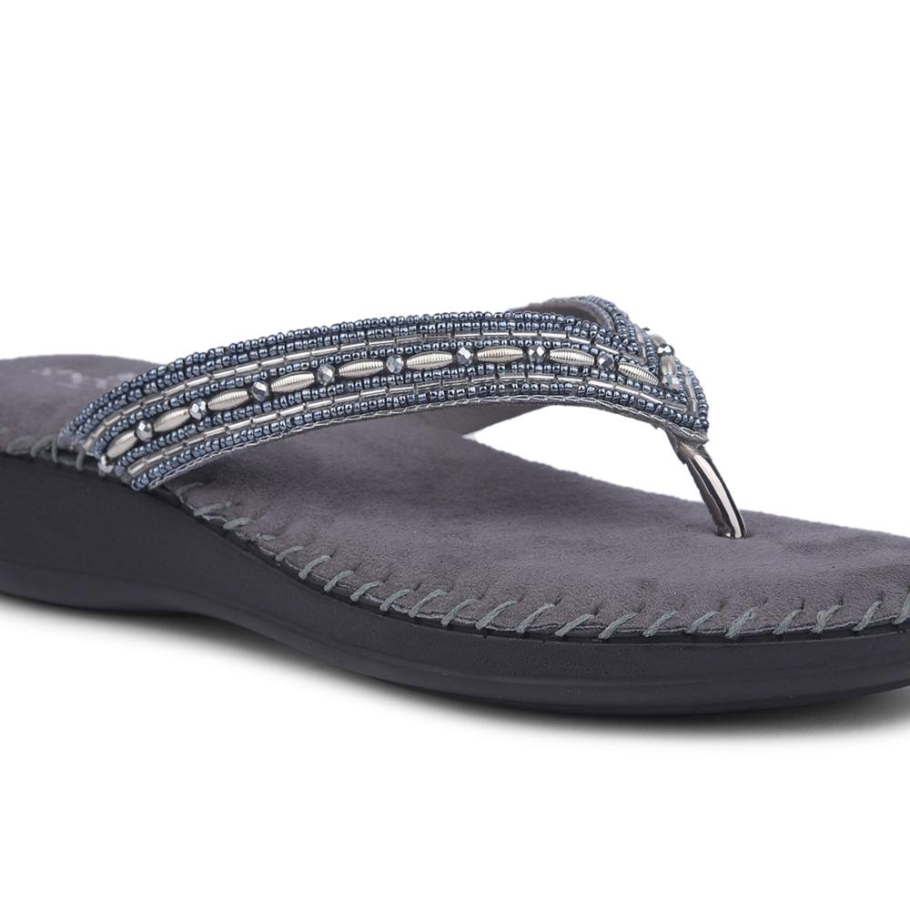 Senorita By Liberty Women STY-38 Grey Ethnic Sandal