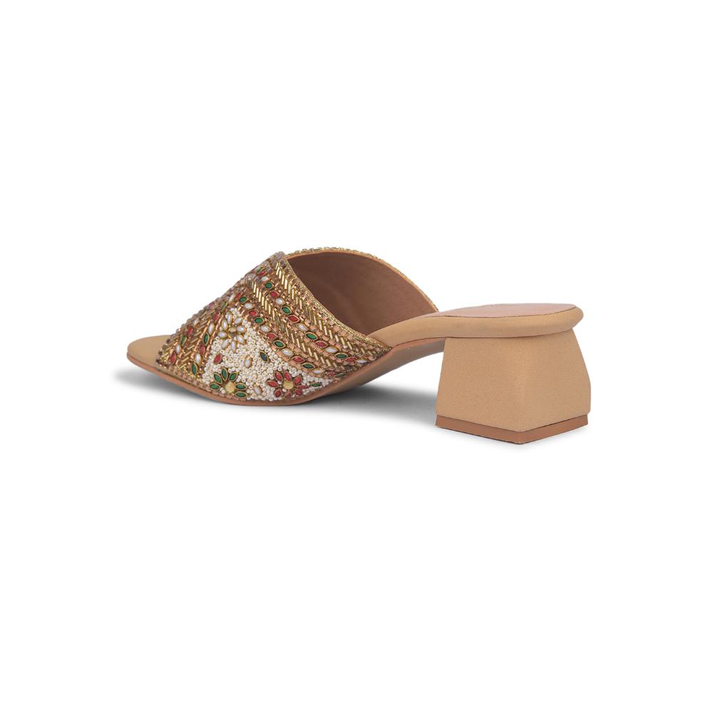 Senorita By Liberty Women STY-89 Golden Ethnic Slippers