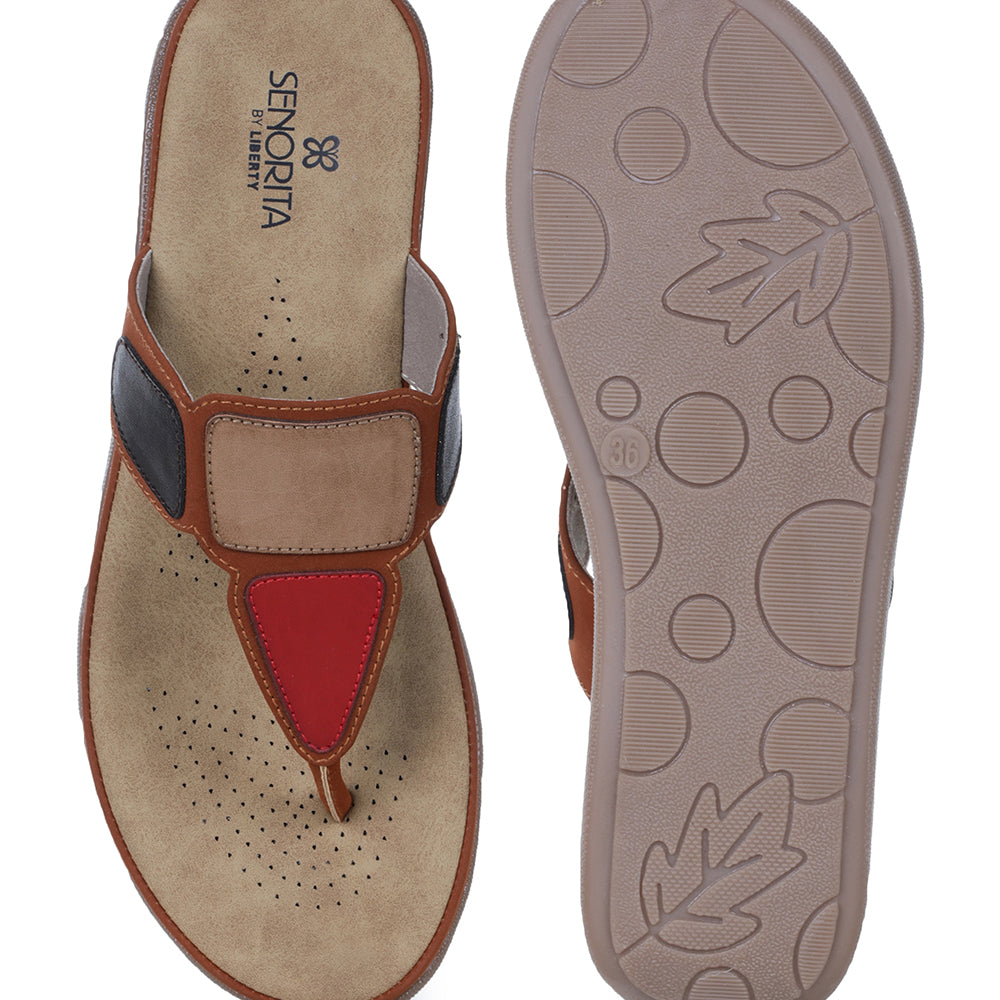 Senorita Casual (Cherry) Slipper For Women M17-3 By Liberty