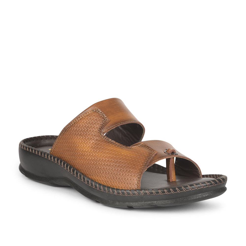 Coolers Casual (Tan) Slippers For Men AVN-21 By Liberty