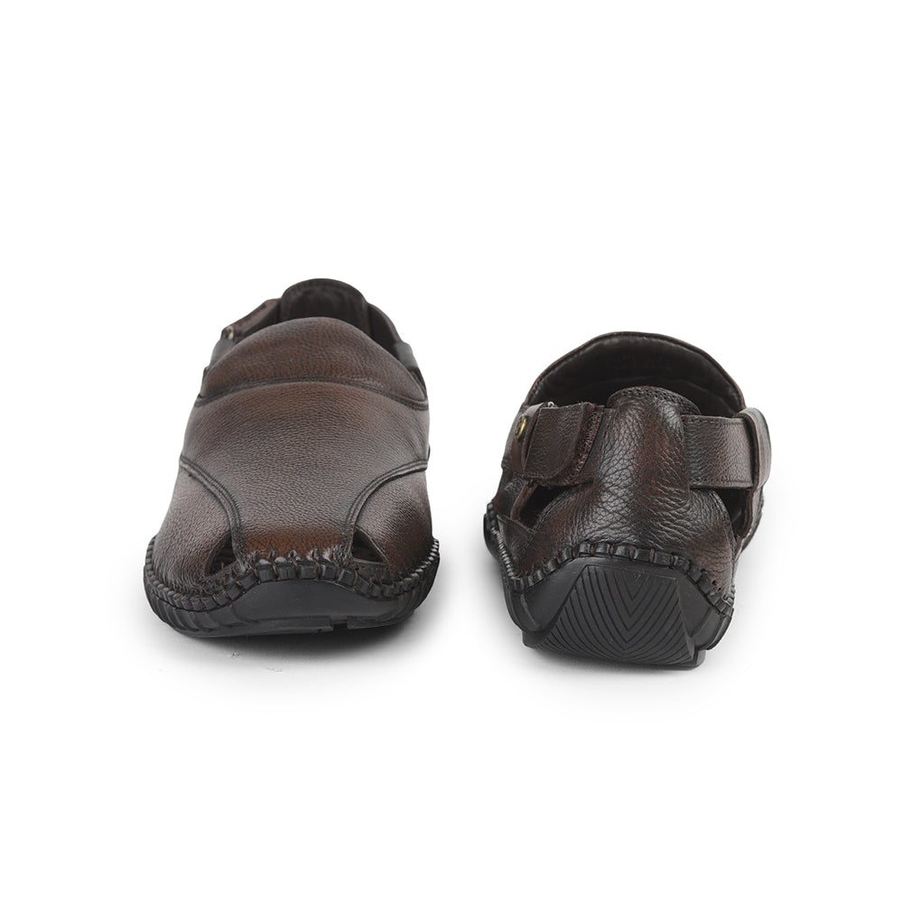 Healers Formal Brown Sandals For Men JPL-24 By Liberty