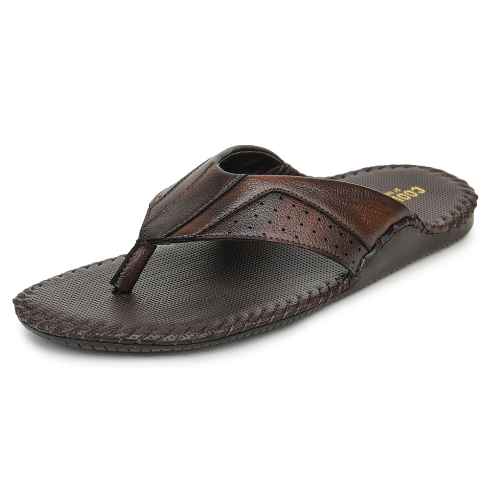 Coolers Casual Brown Slippers For Men AVN-45 By Liberty