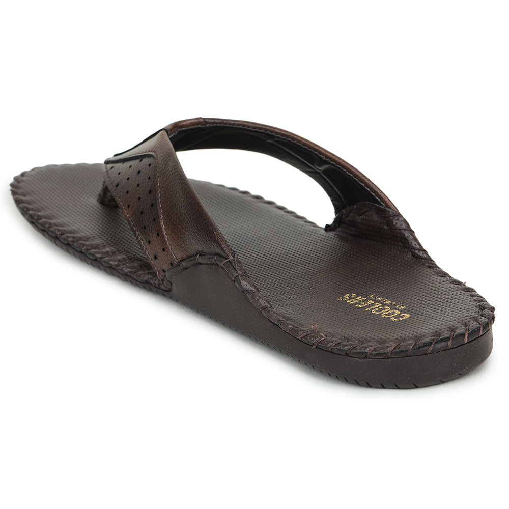 Coolers Casual Brown Slippers For Men AVN-45 By Liberty