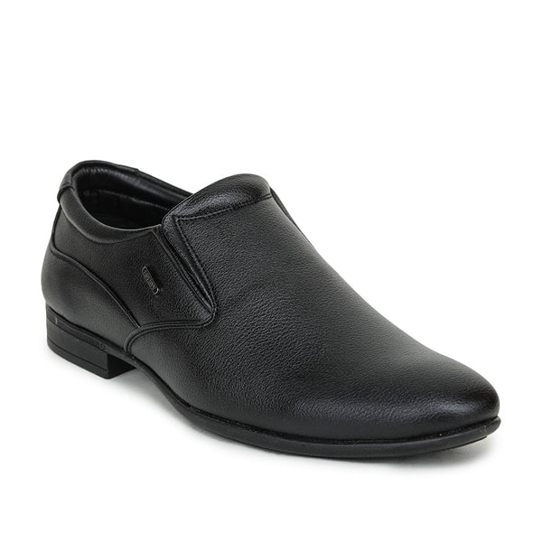 Fortune (Black) Formal Slip on Shoes For Men UVL-31 By Liberty