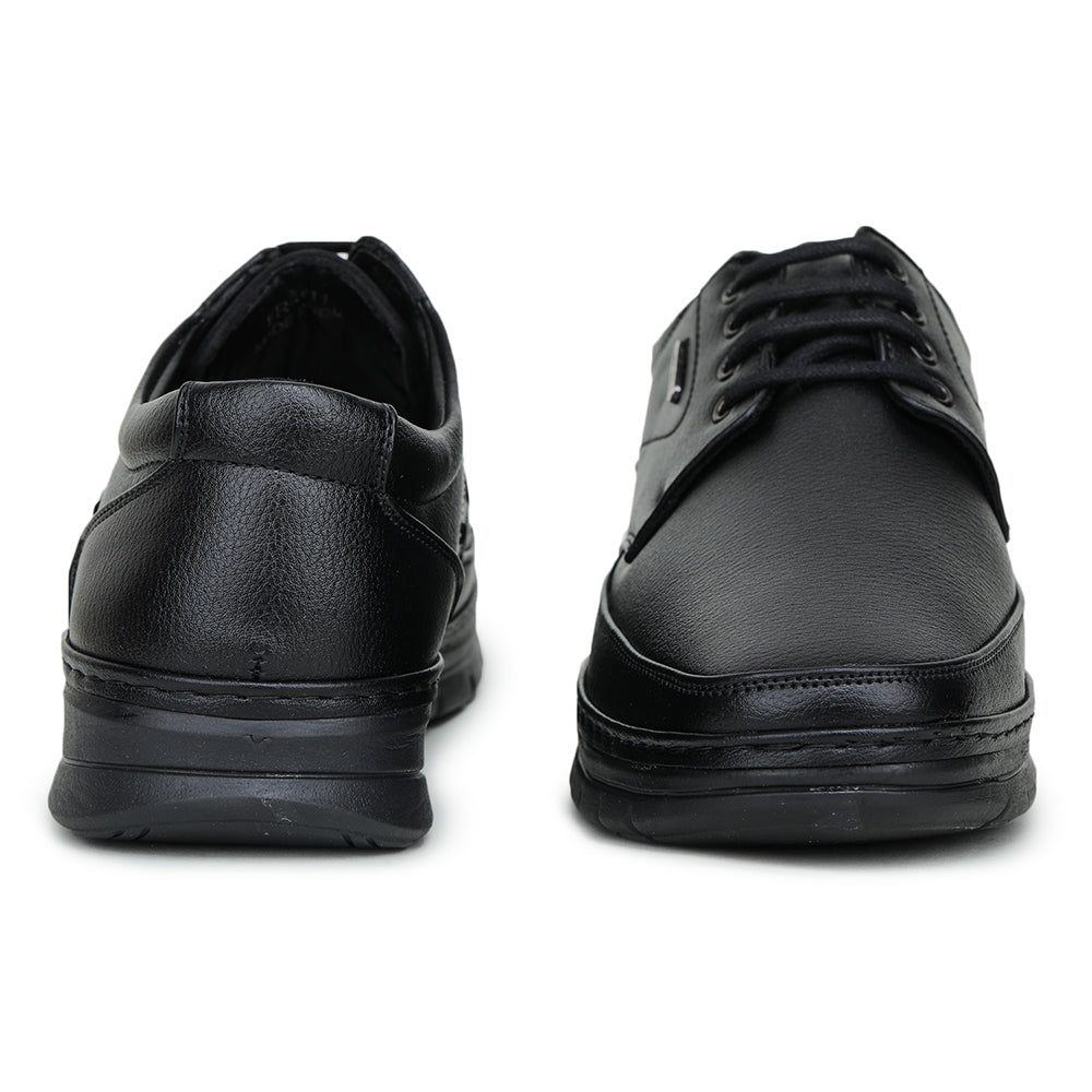 Fortune (Black) Formal Lace Up Shoes For Men ER-35 By Liberty