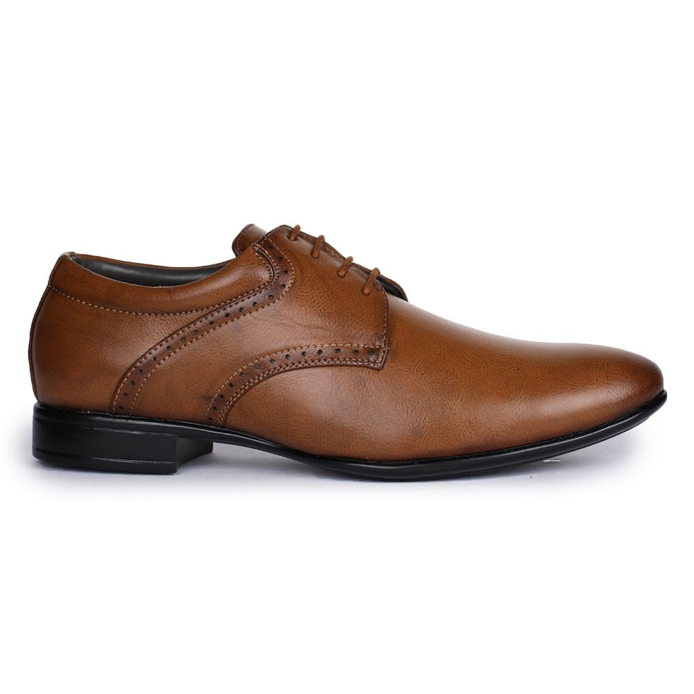 Fortune (Tan) Derby Shoes For Men A13-3 By Liberty