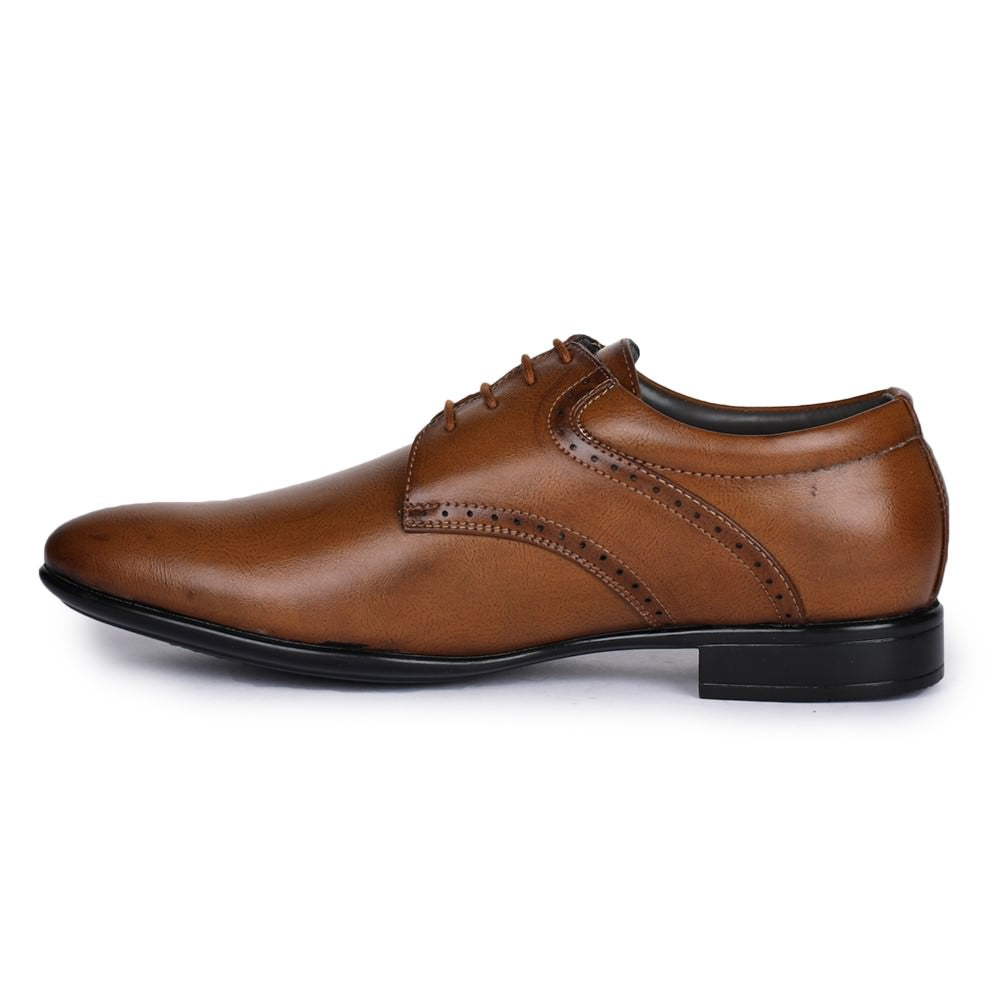 Fortune (Tan) Derby Shoes For Men A13-3 By Liberty