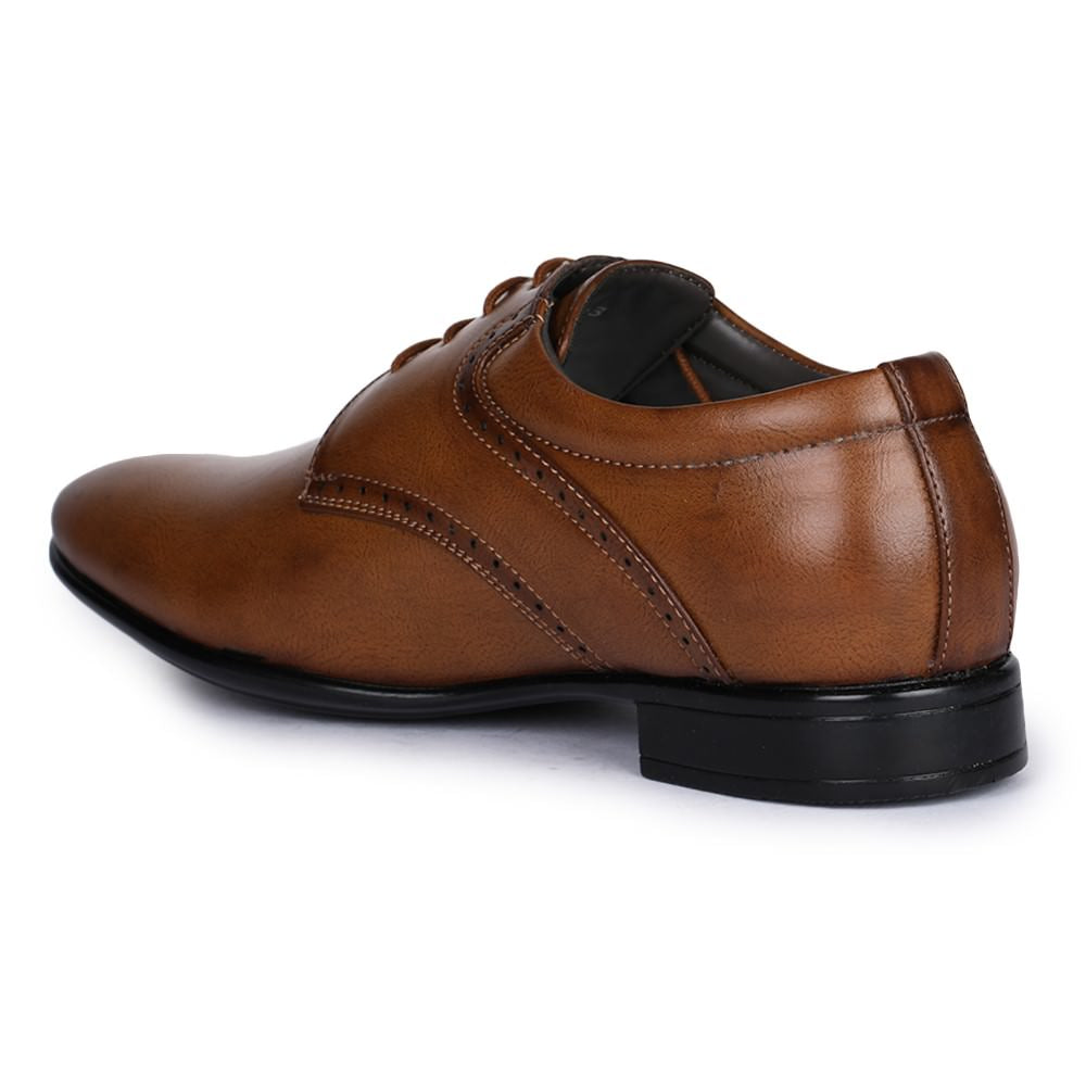 Fortune (Tan) Derby Shoes For Men A13-3 By Liberty