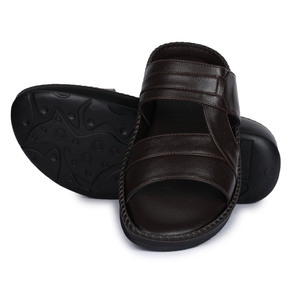 Coolers Casual (Brown) Slippers For Men K2-1 By Liberty