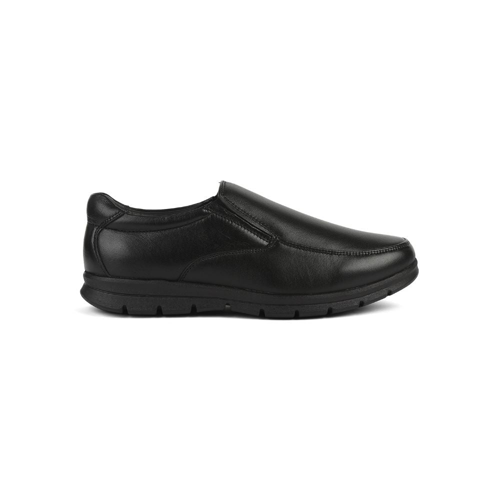 Healers Formal (Black) Non lacing Shoes For Men JPL-232 By Liberty