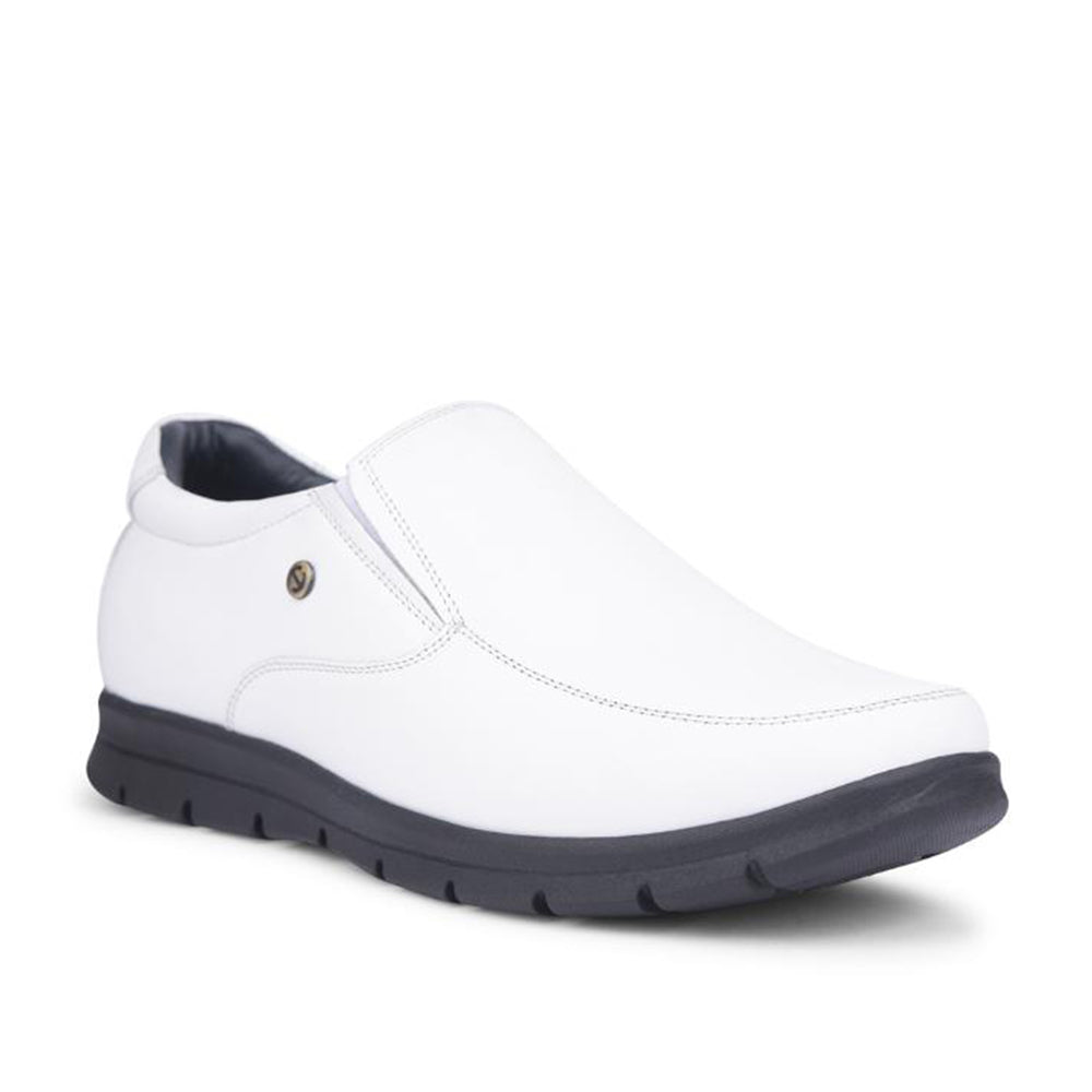 Healers By Liberty Mens JPL-232 White Formal Non Lacing Shoes