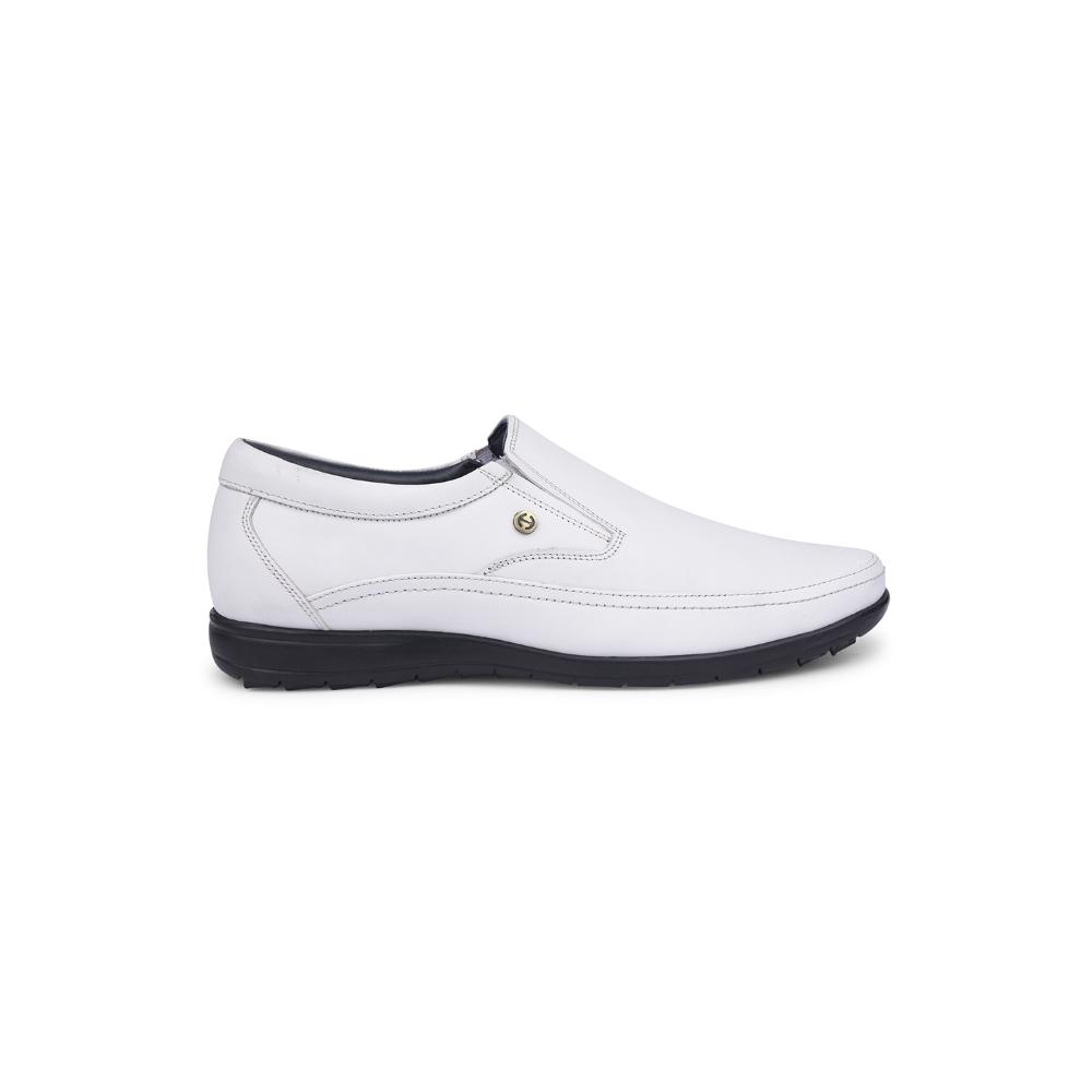 Healers By Liberty Mens HA1-11 White Formal Non Lacing Shoes