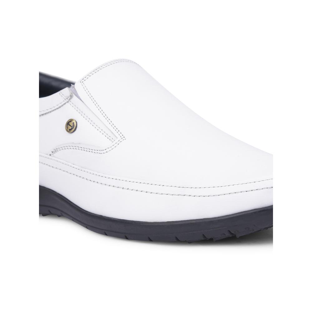 Healers By Liberty Mens HA1-11 White Formal Non Lacing Shoes