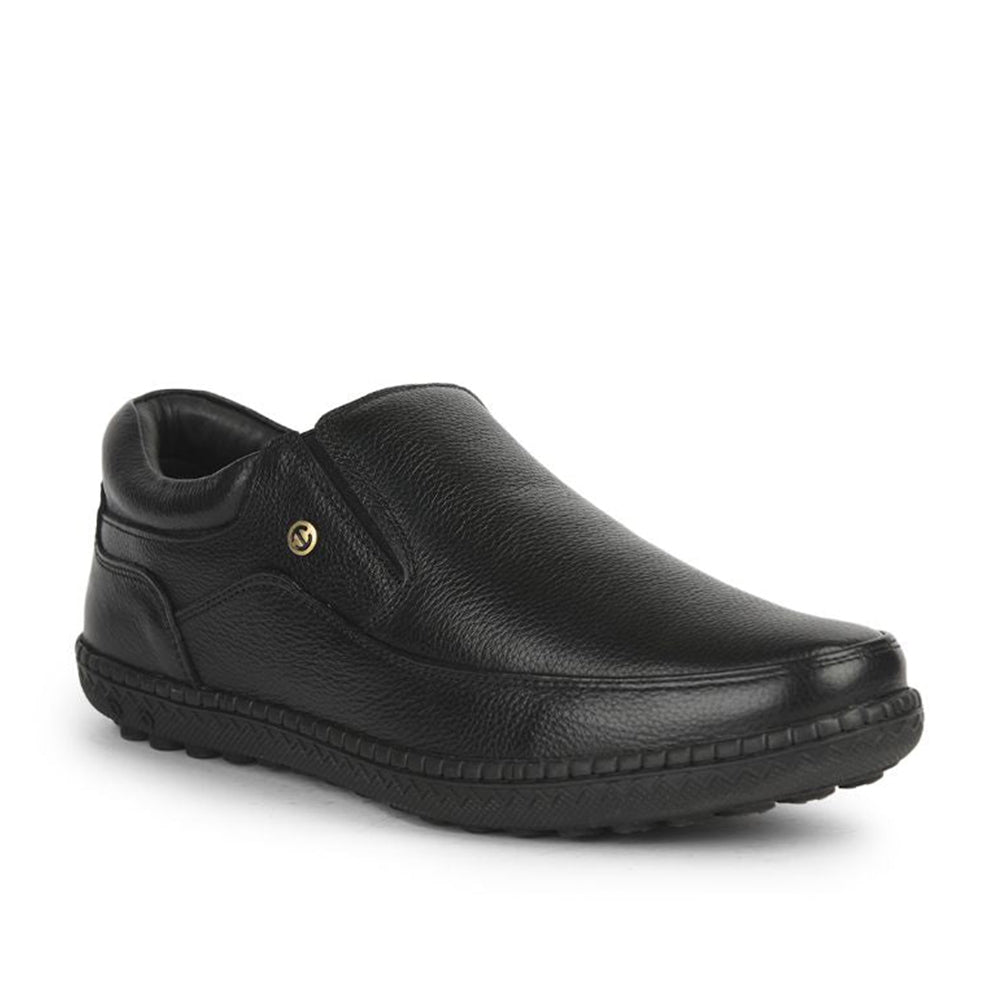 Healers Formal (Black) Non lacing Shoes For Men ER-38 By Liberty