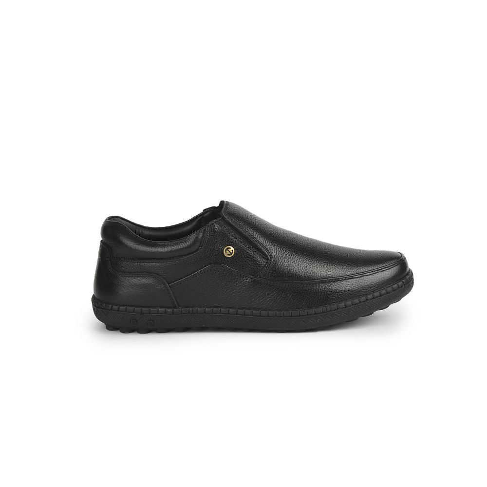 Healers Formal (Black) Non lacing Shoes For Men ER-38 By Liberty