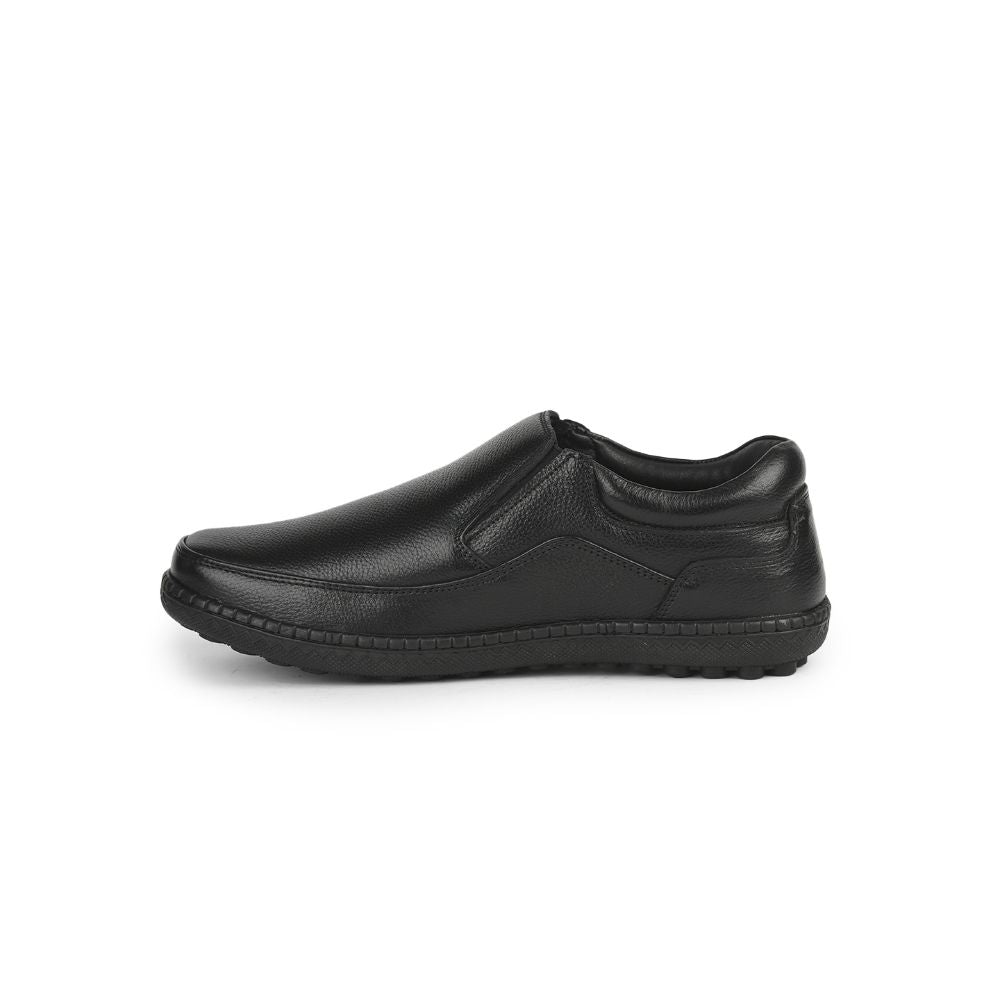 Healers Formal (Black) Non lacing Shoes For Men ER-38 By Liberty