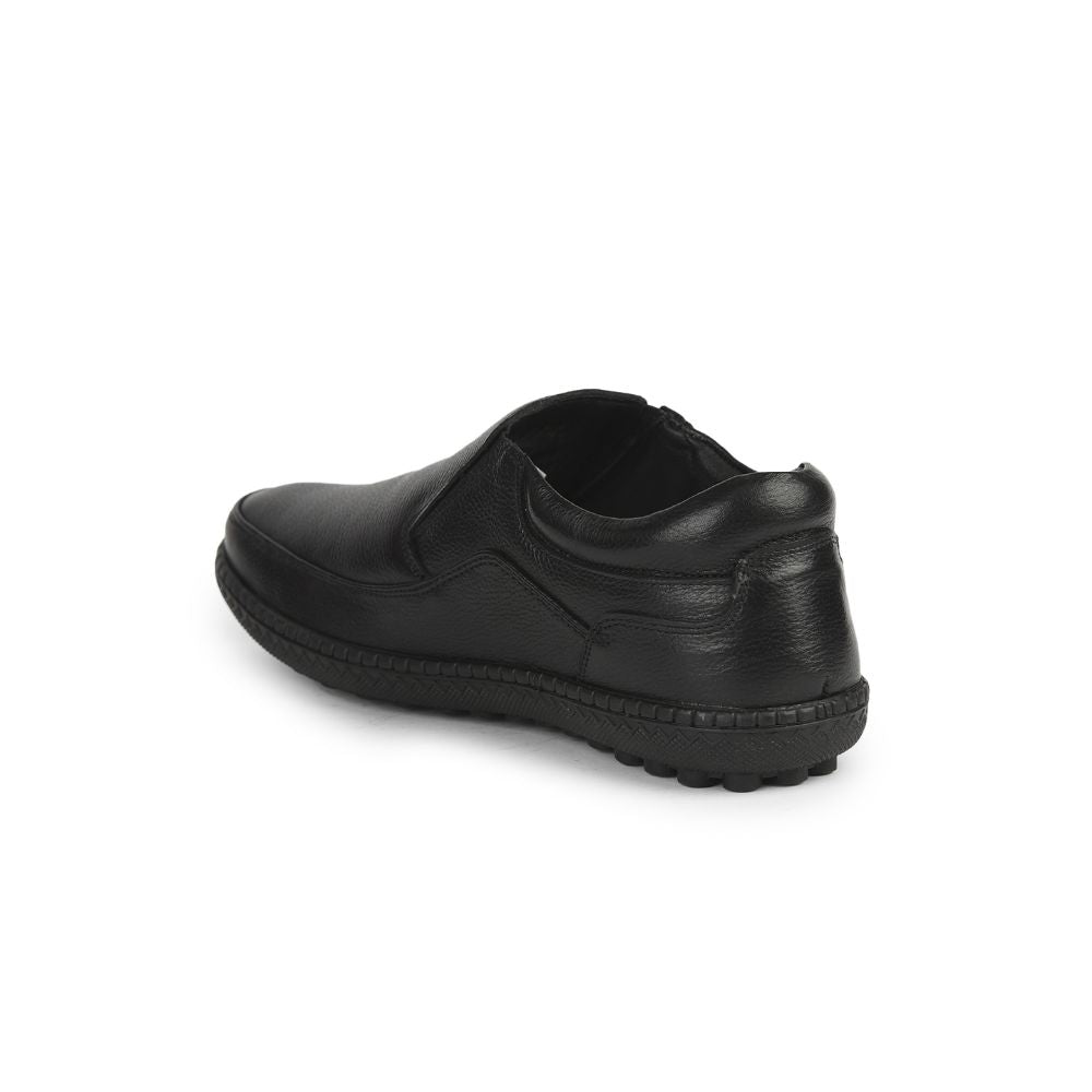 Healers Formal (Black) Non lacing Shoes For Men ER-38 By Liberty