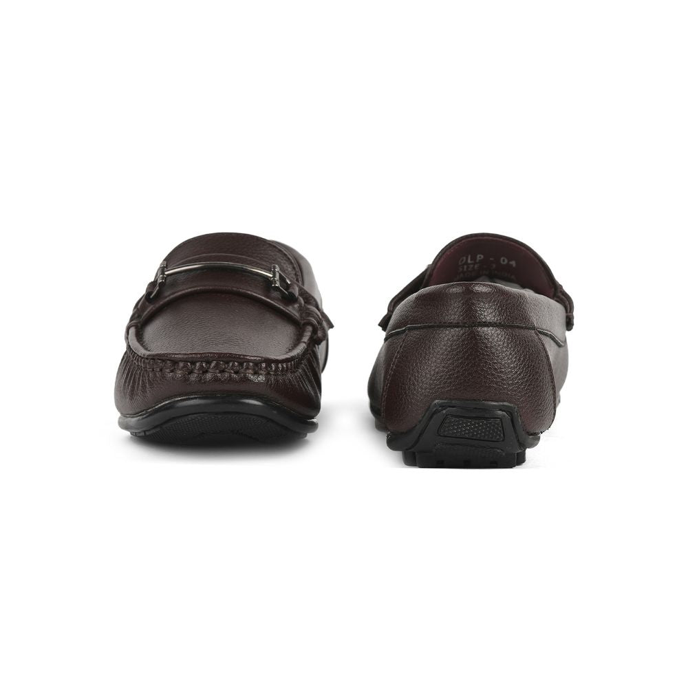 Fortune (Brown) Bit Loafer Shoes For kids OLP-4 By Liberty