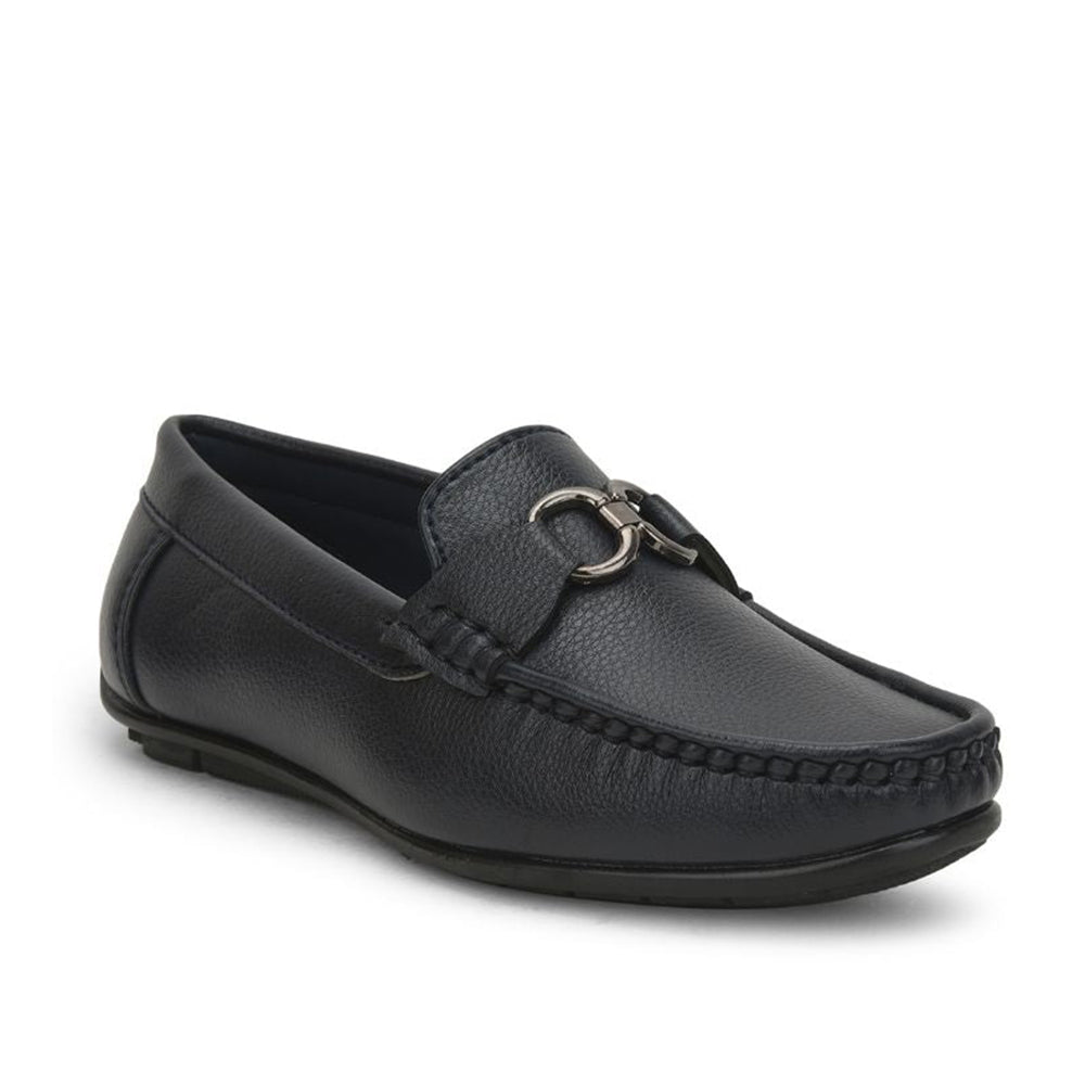 Fortune (N.Blue) Bit Loafer Shoes For Kids OLP-2 By Liberty