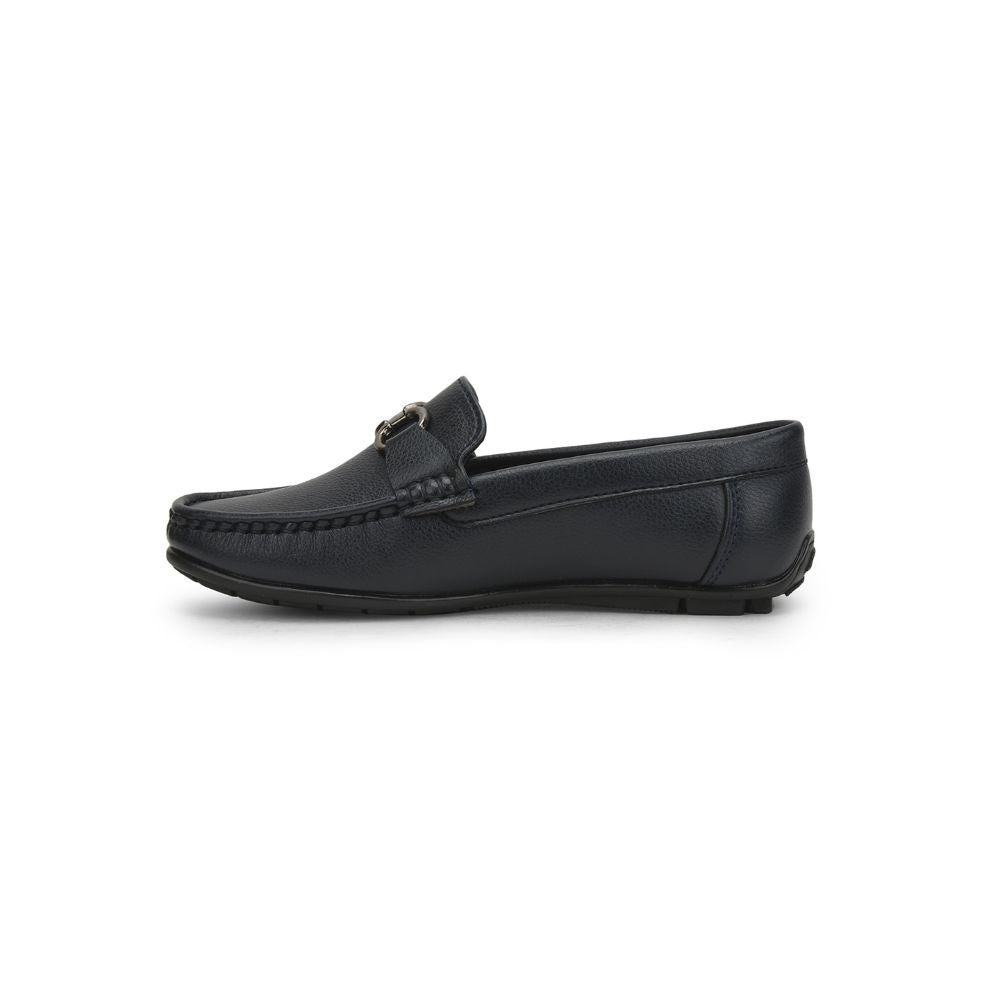 Fortune (N.Blue) Bit Loafer Shoes For Kids OLP-2 By Liberty