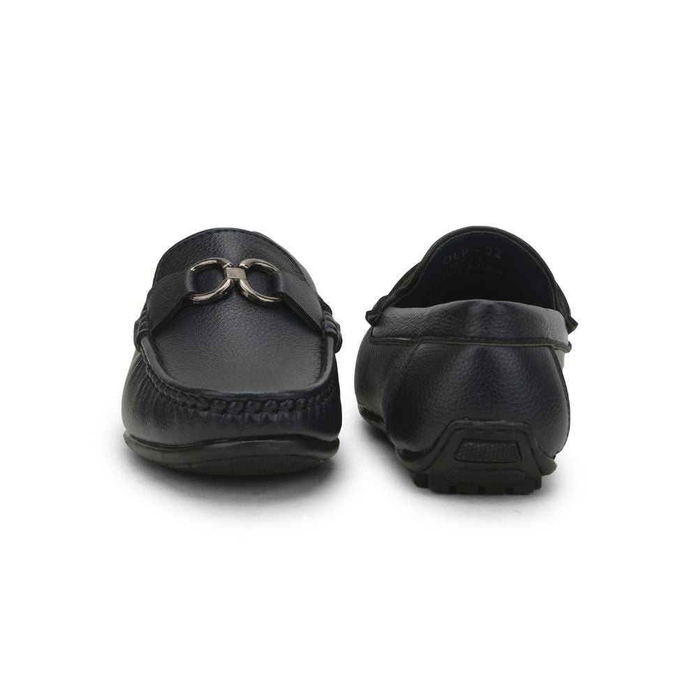 Fortune (N.Blue) Bit Loafer Shoes For Kids OLP-2 By Liberty