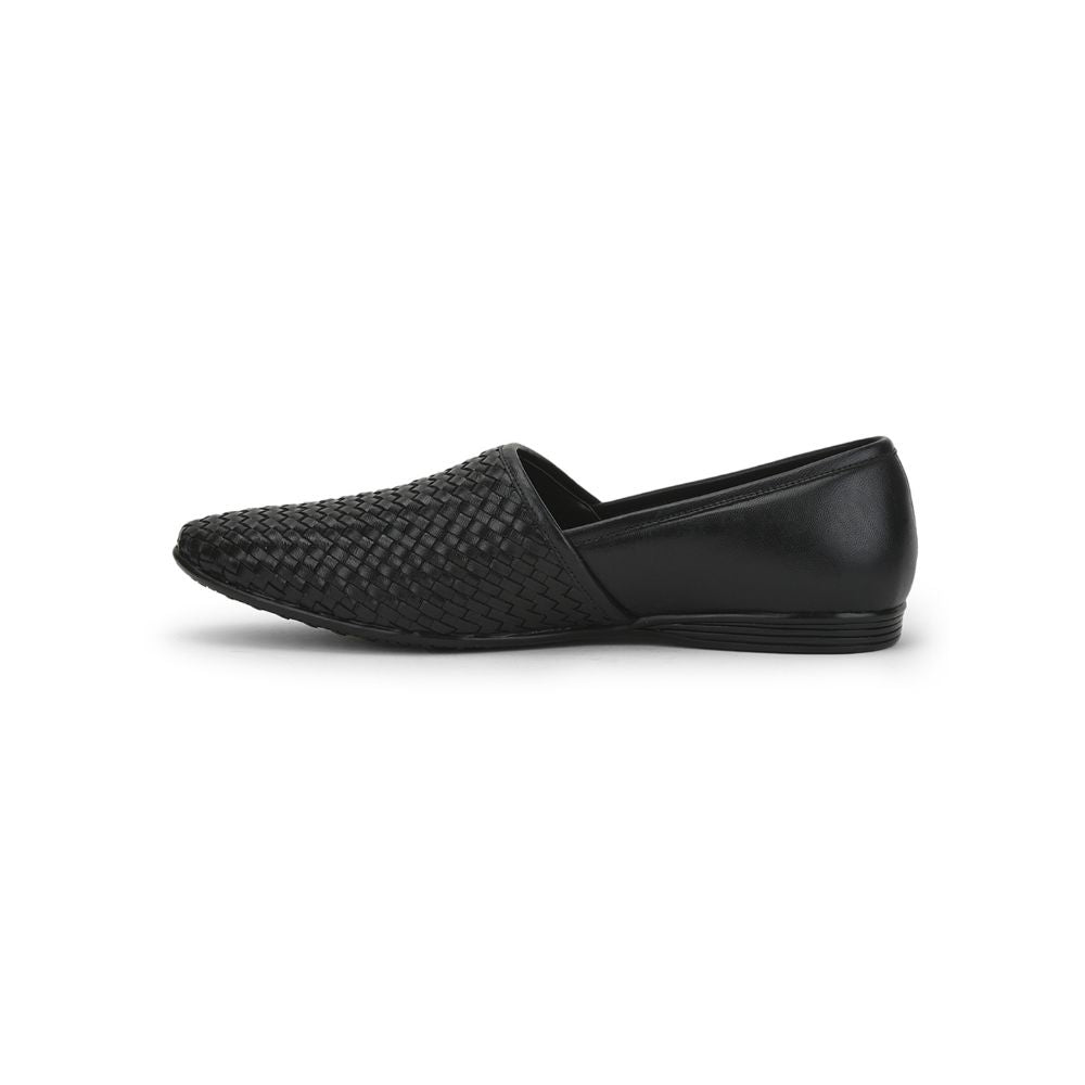 Fortune (Black) Formal Slip on Shoes For Men JPL-247 By Liberty