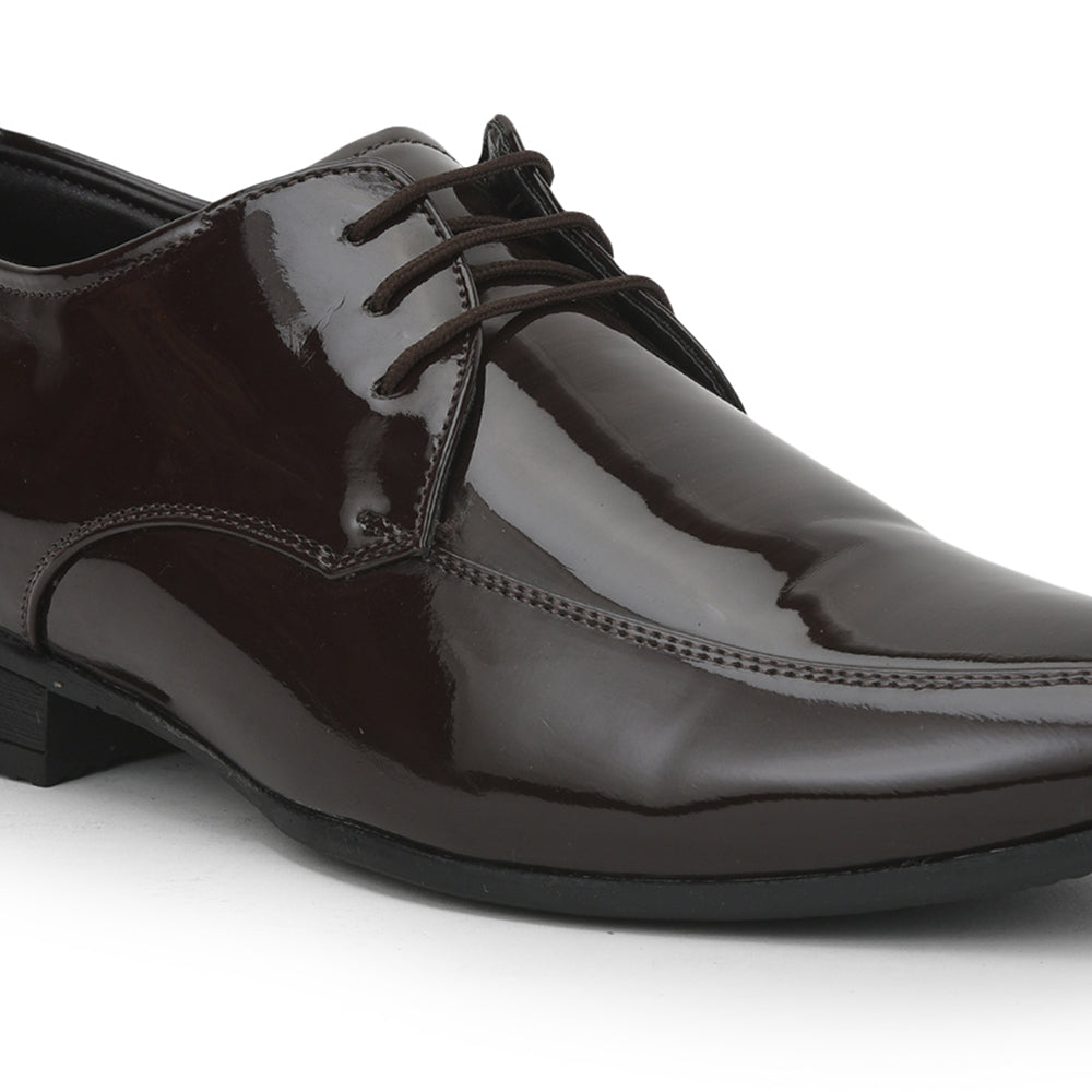 Fortune Lacing Brown Formal Shoes For Men JPL-242 By Liberty