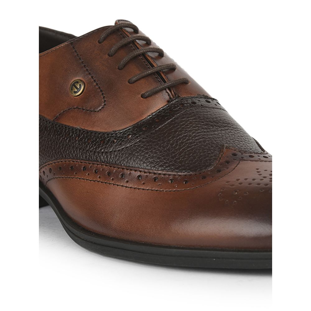 Healers Formal Brown Lacing Brogue Shoes For Men AV-2 By Liberty