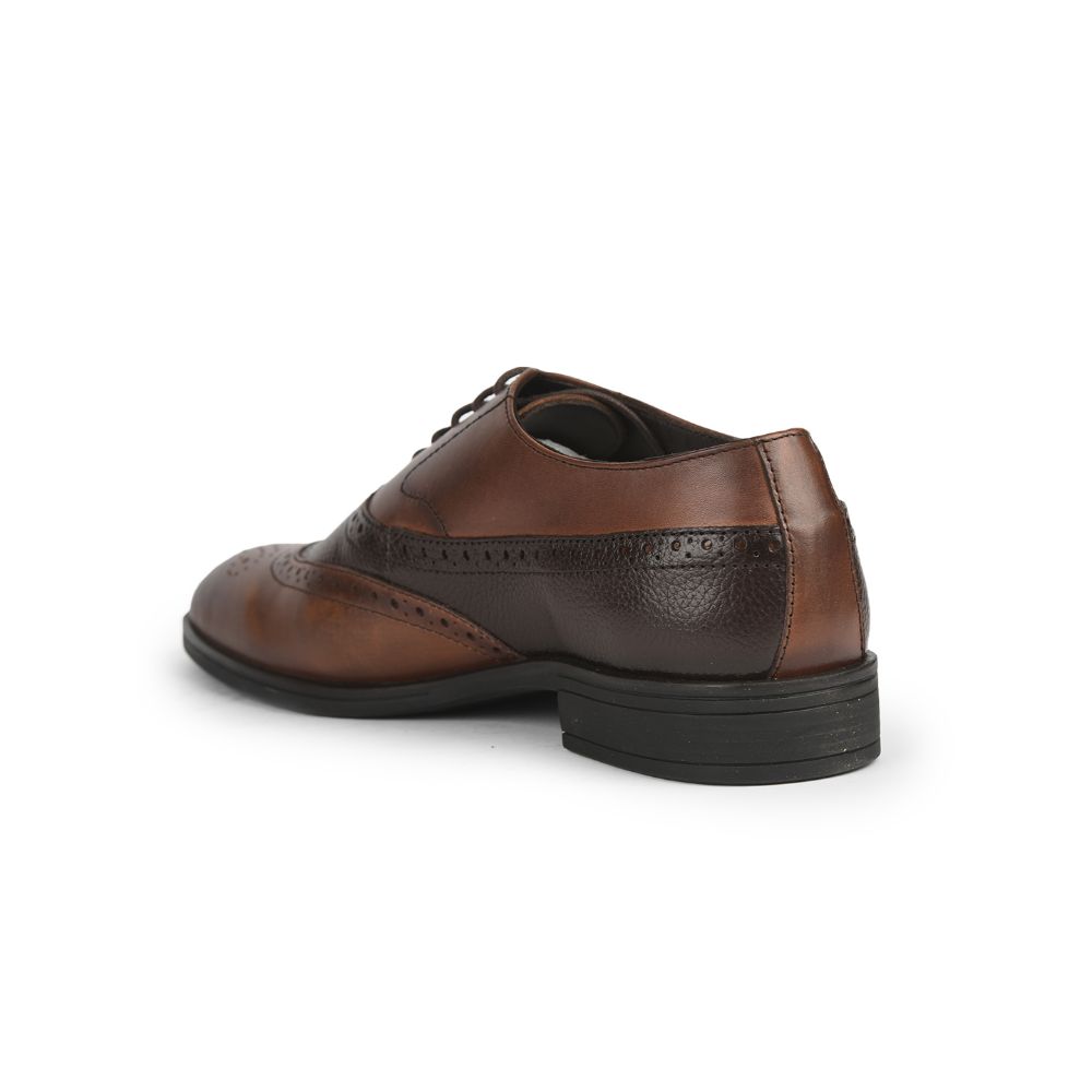 Healers Formal Brown Lacing Brogue Shoes For Men AV-2 By Liberty