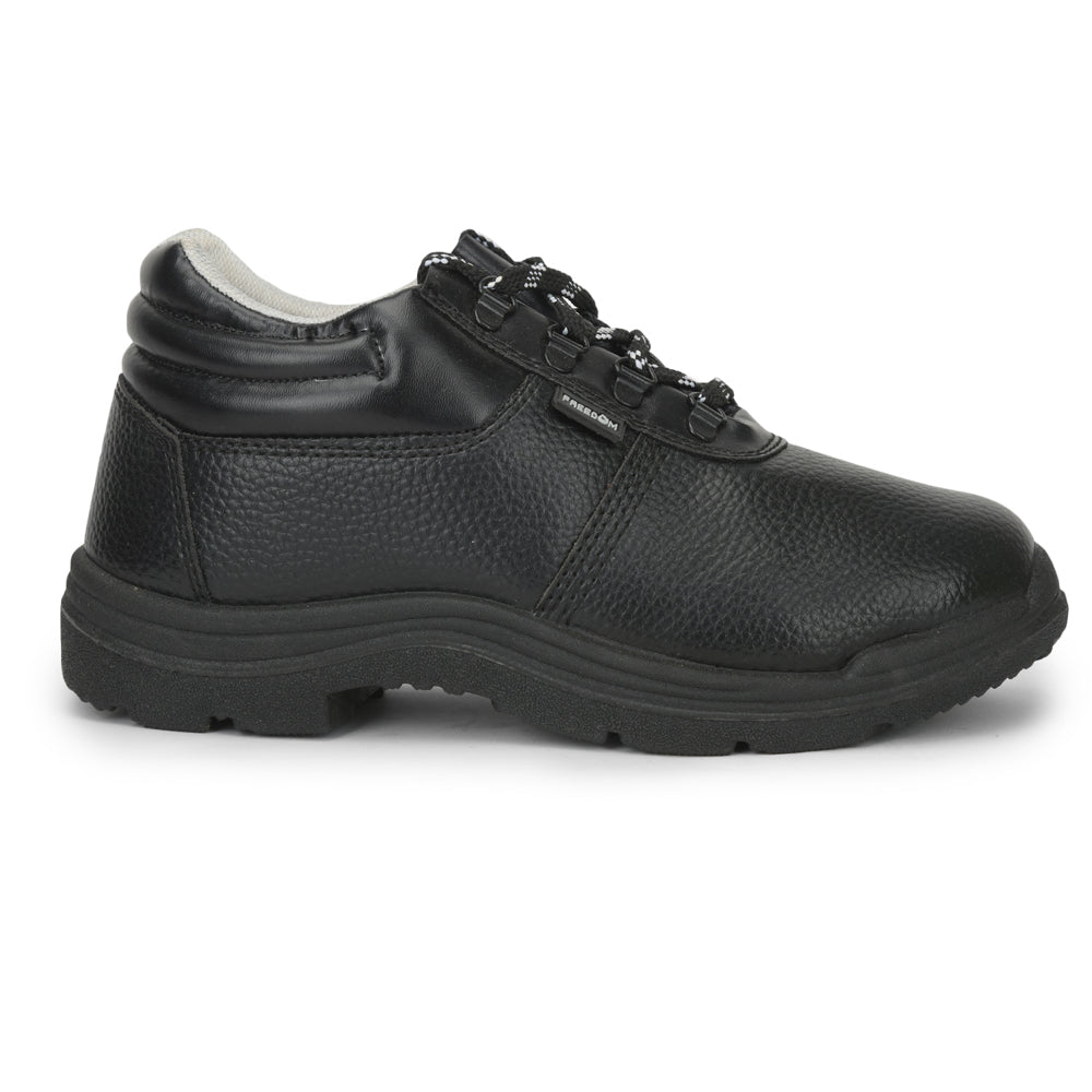 Freedom Casual (Black) Safety Marked High Ankle Steel Toe Shoes VIJYATA-2A By Liberty