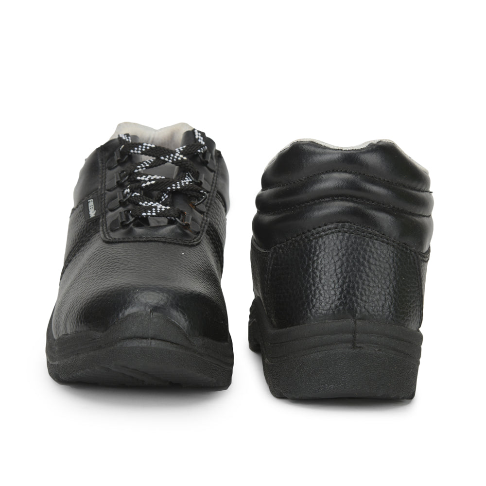 Freedom Casual (Black) Safety Marked High Ankle Steel Toe Shoes VIJYATA-2A By Liberty