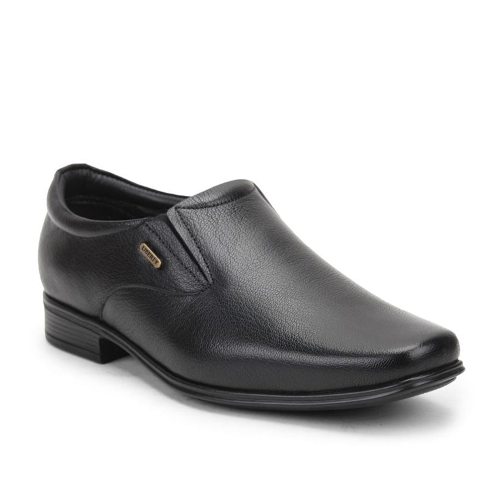 Fortune (Black) Formal Slip on Shoes For Men Uvl-36 By Liberty