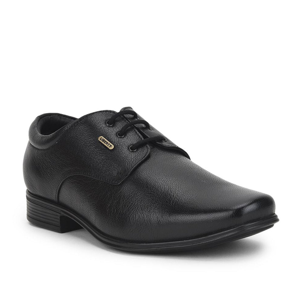 Fortune (Black) Formal Lace Up Derby Shoes For Men Uvl-35 By Liberty