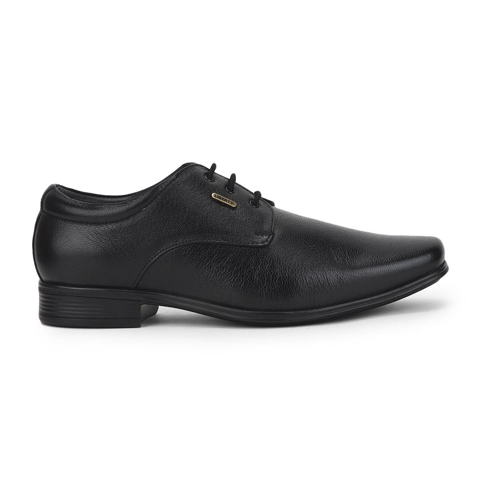 Fortune (Black) Formal Lace Up Derby Shoes For Men Uvl-35 By Liberty