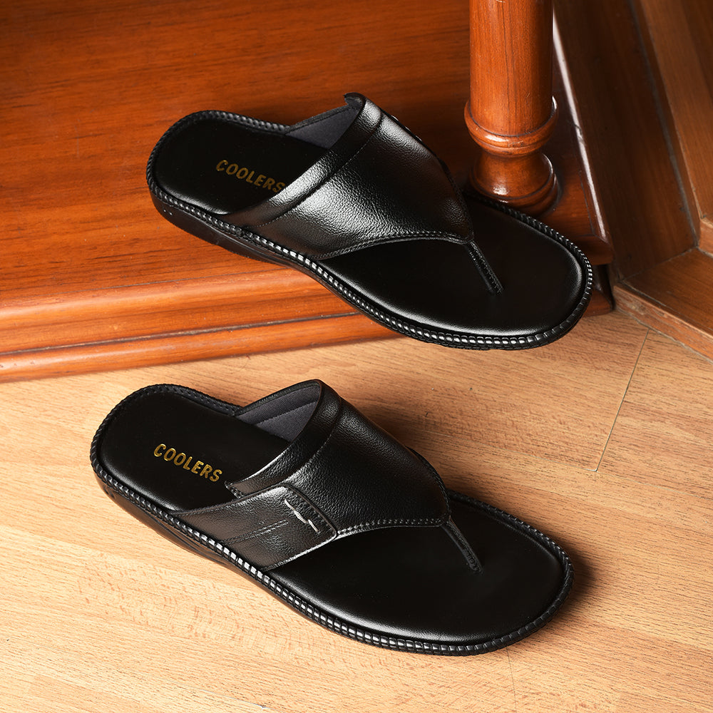 Coolers By Liberty Men VCL-26 Black Casual Slipper