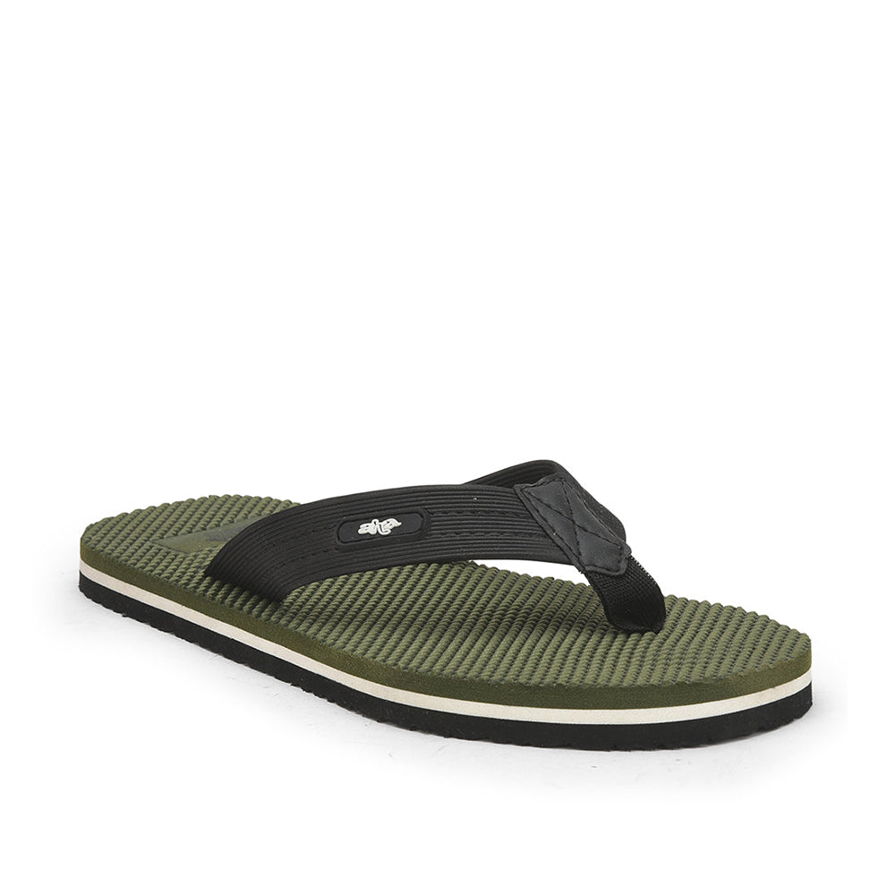 A-HA Casual Olive Green Flip Flop For Men JTN-3 By Liberty