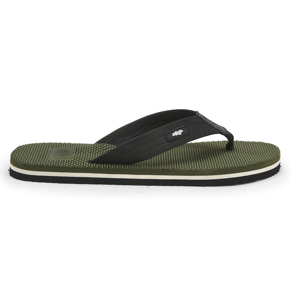 A-HA Casual Olive Green Flip Flop For Men JTN-3 By Liberty