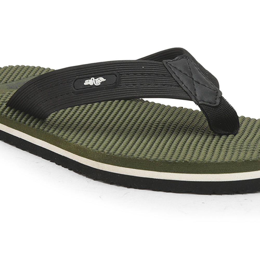 A-HA Casual Olive Green Flip Flop For Men JTN-3 By Liberty