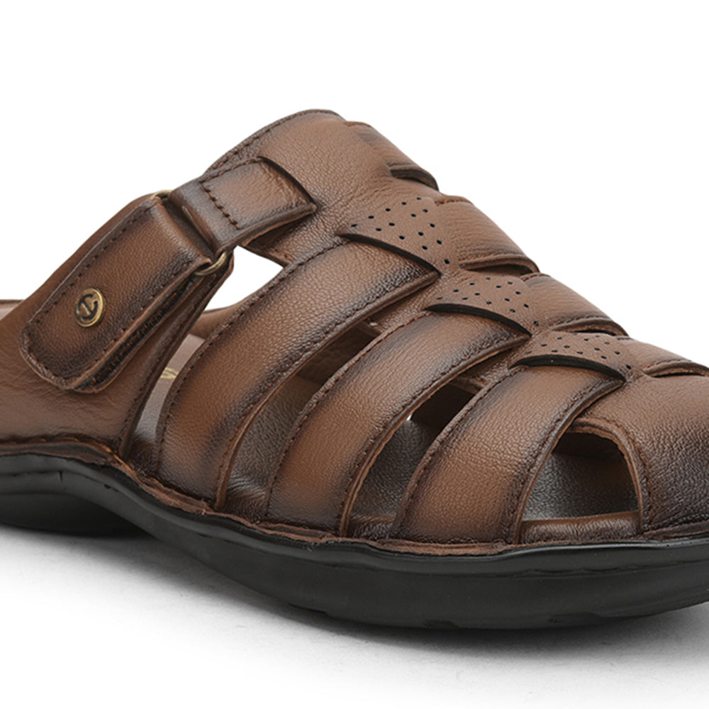 Healers Formal Sandal For Men (Tan) ER-54 By Liberty