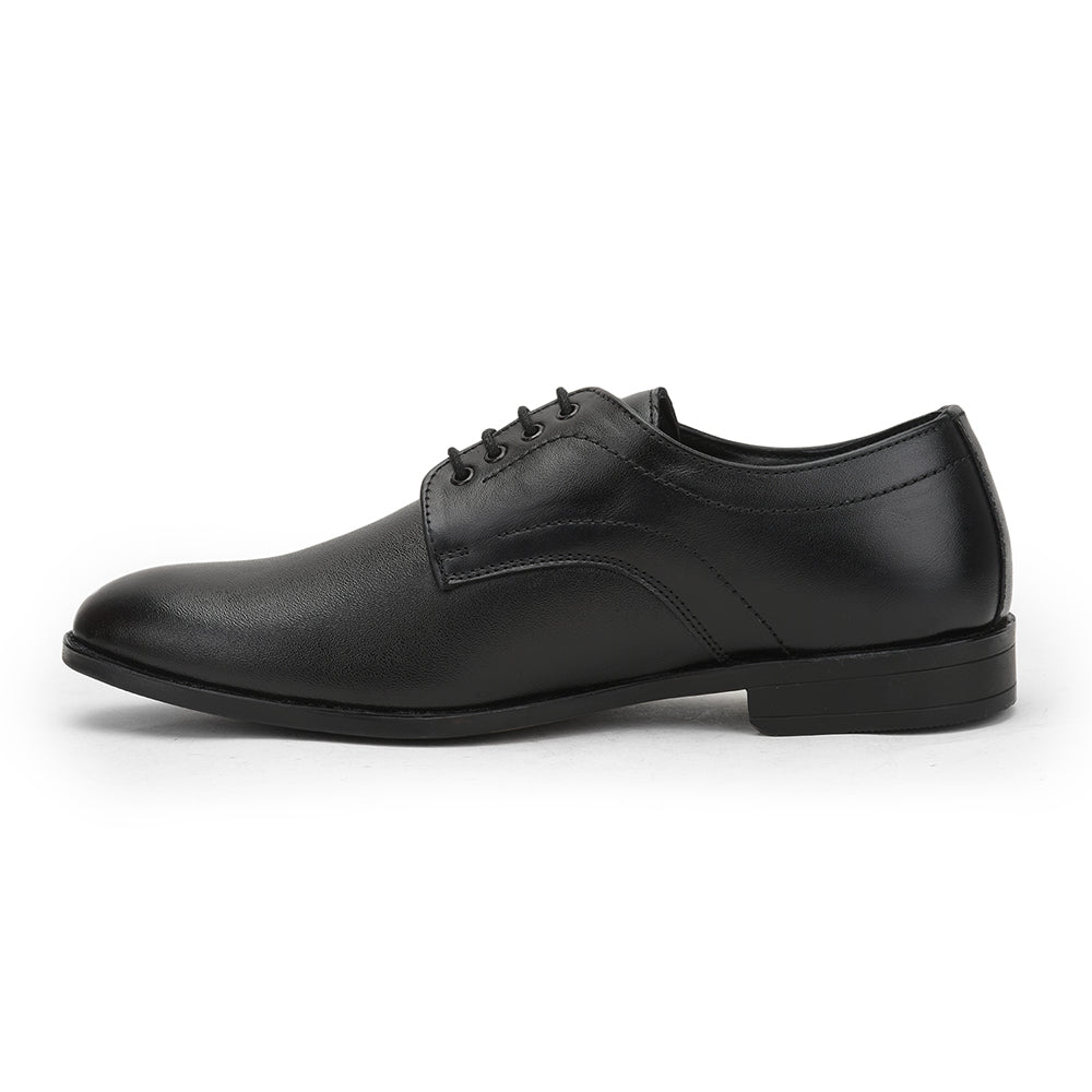 Fortune (Black) Formal Lace Up Derby Shoes For Men HOL-19 By Liberty