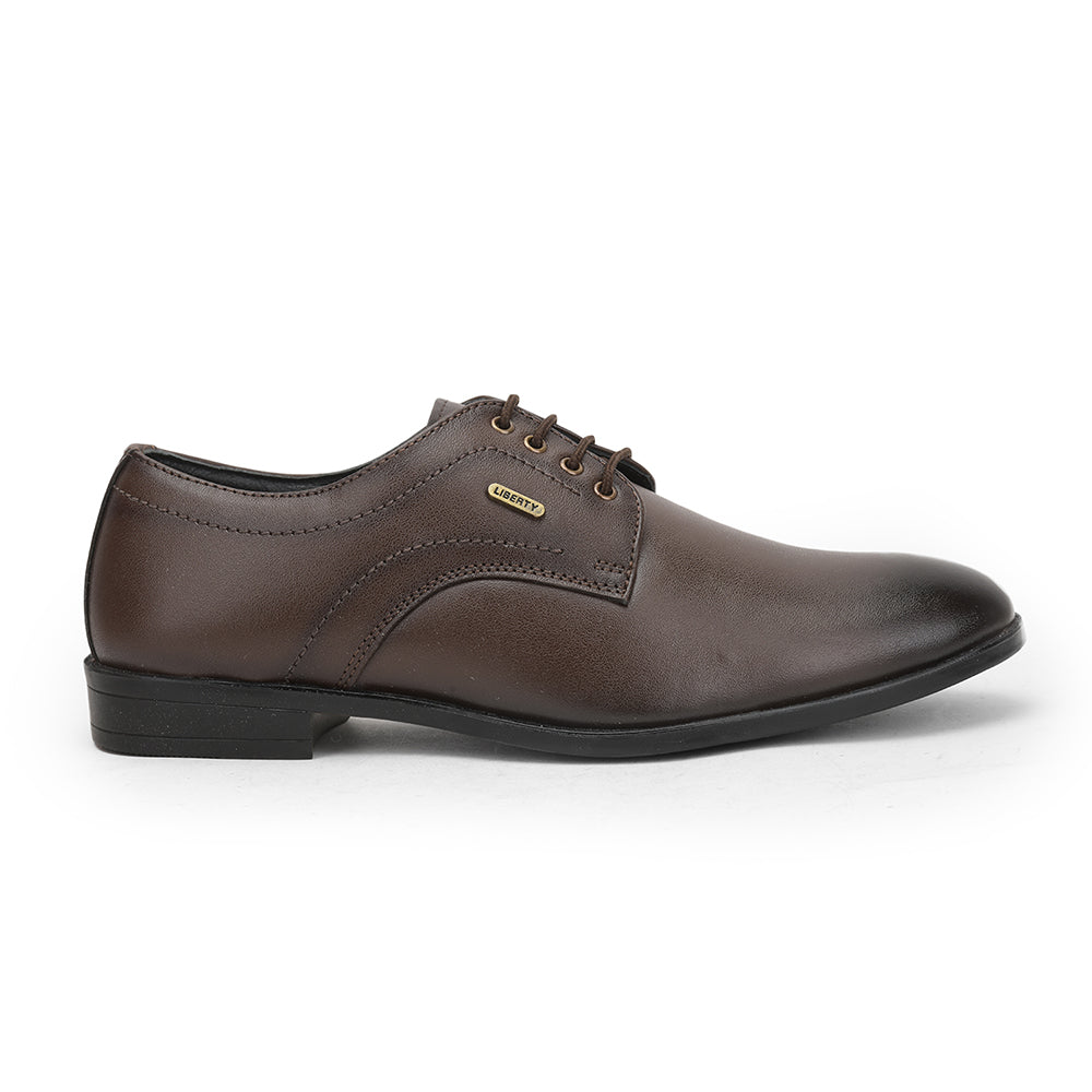 Fortune (Brown) Formal Lace Up Derby Shoes For Men HOL-19 By Liberty