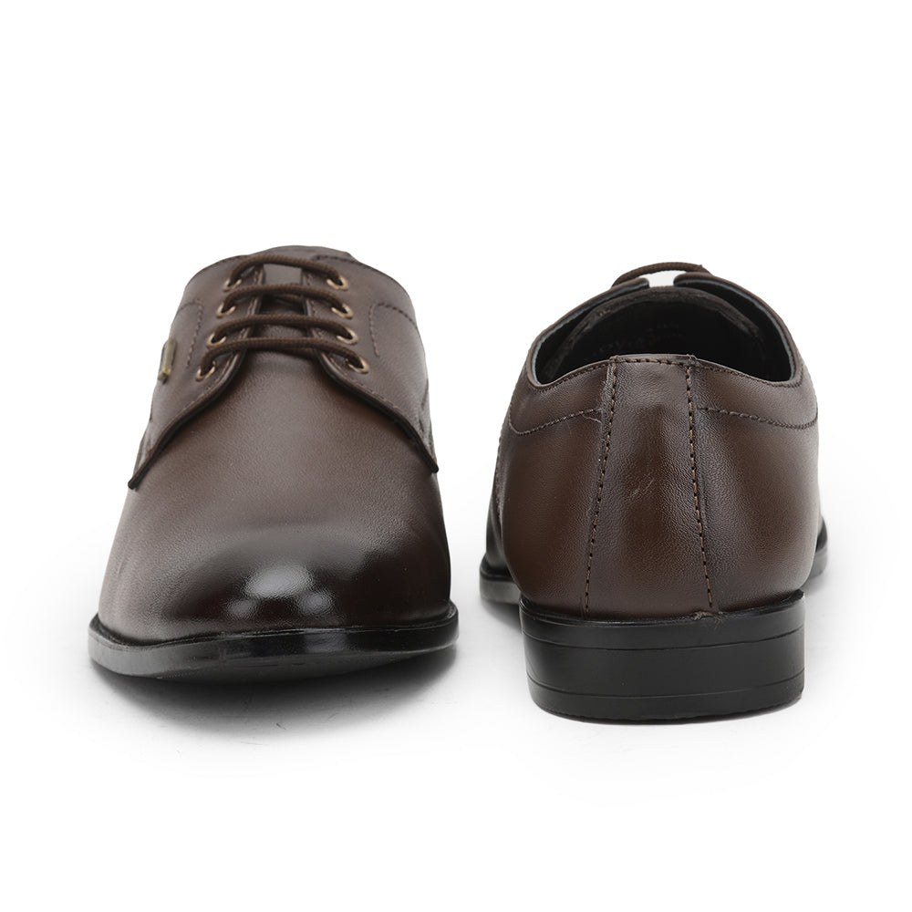 Fortune (Brown) Formal Lace Up Derby Shoes For Men HOL-19 By Liberty