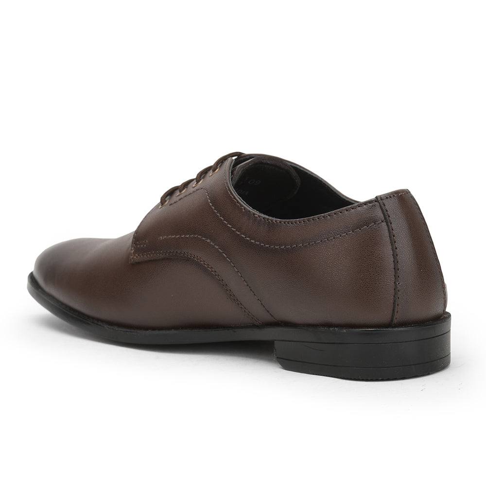 Fortune (Brown) Formal Lace Up Derby Shoes For Men HOL-19 By Liberty