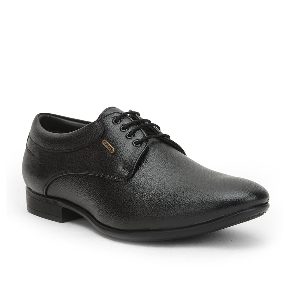 Fortune (Black) Formal Lace Up Derby Shoes For Men HOL-11 By Liberty